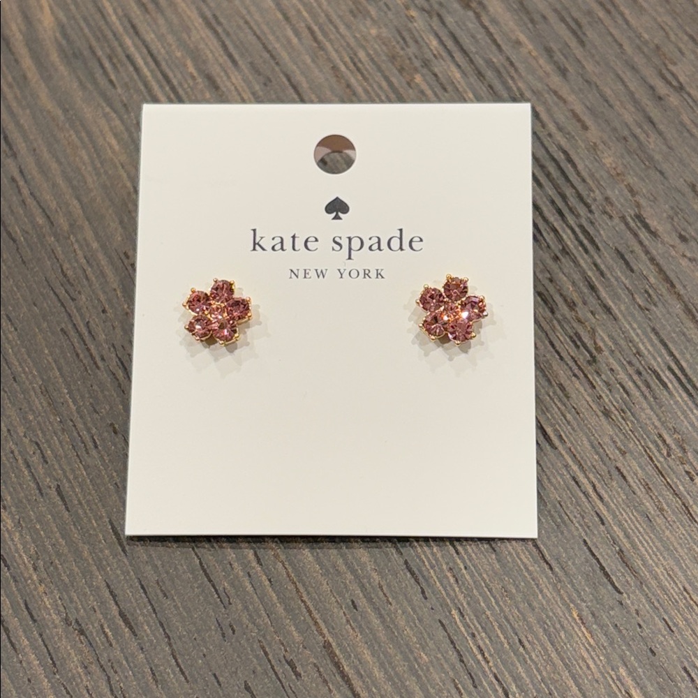 Kate Spade Rose Gold Flower Earrings